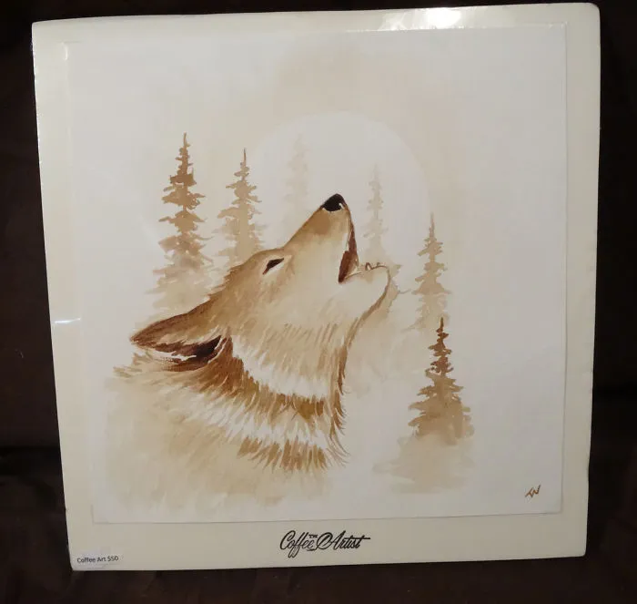 I Paint Using Only Coffee