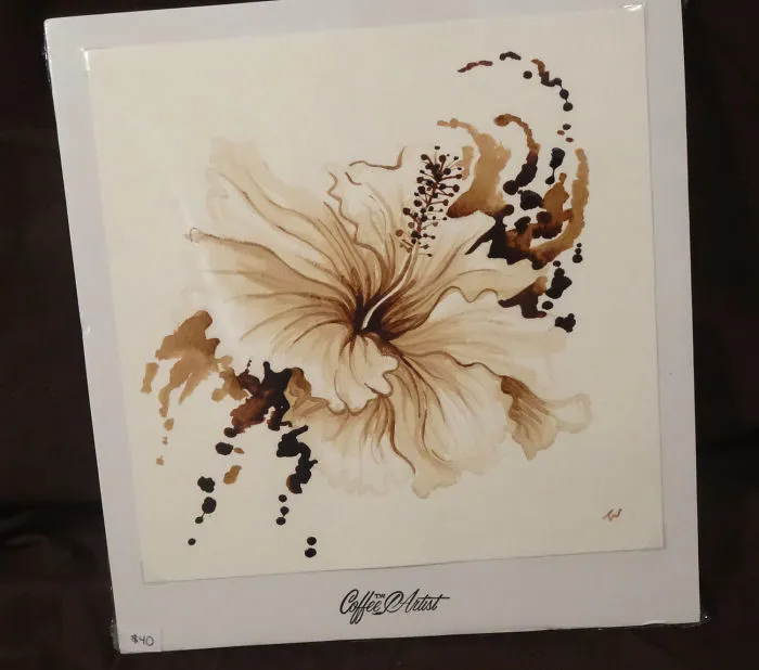 I Paint Using Only Coffee