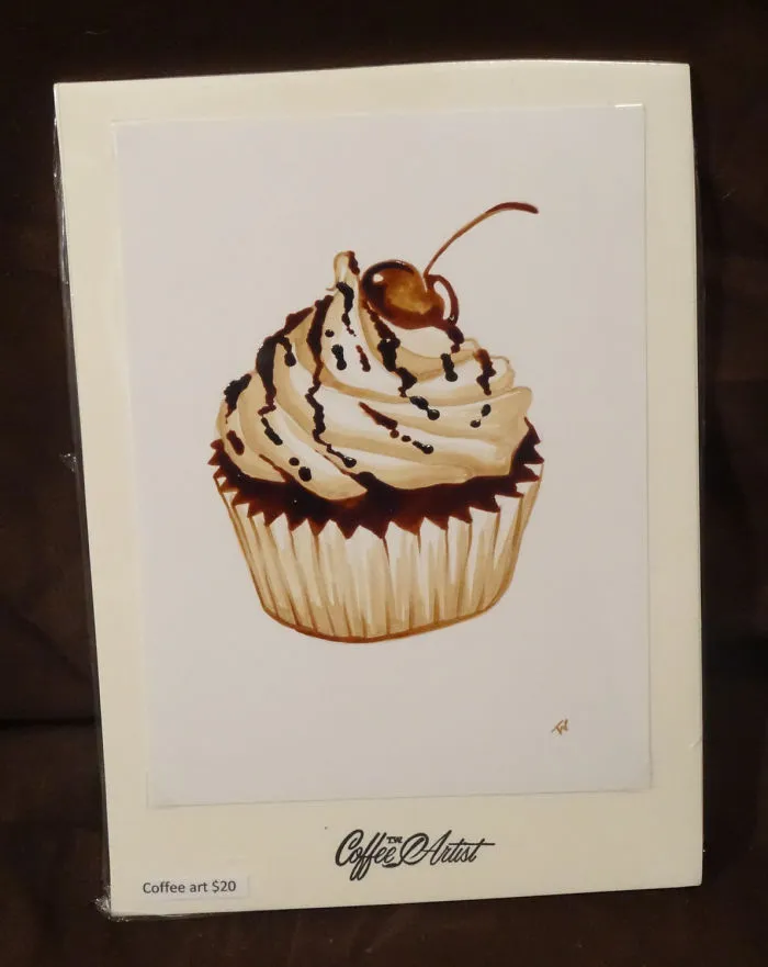 I Paint Using Only Coffee