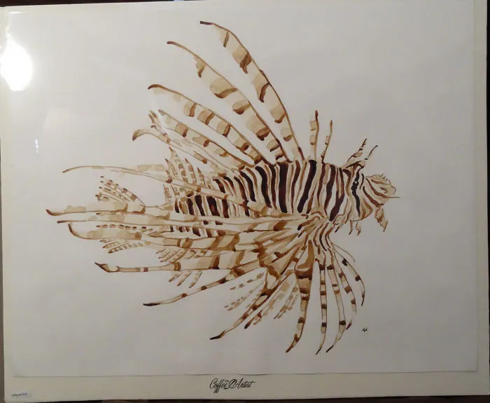 I Paint Using Only Coffee