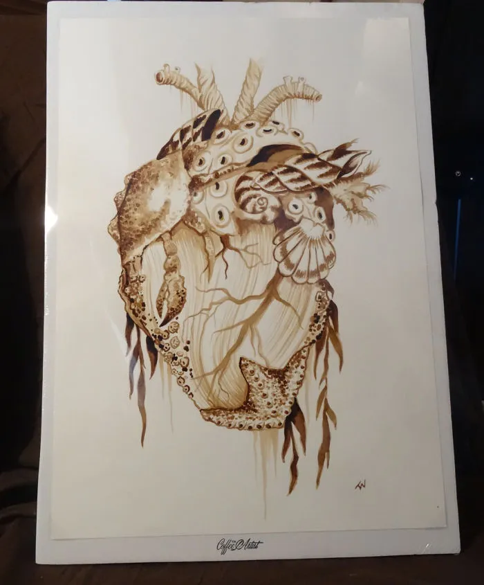 Painting With 100% Real Coffee