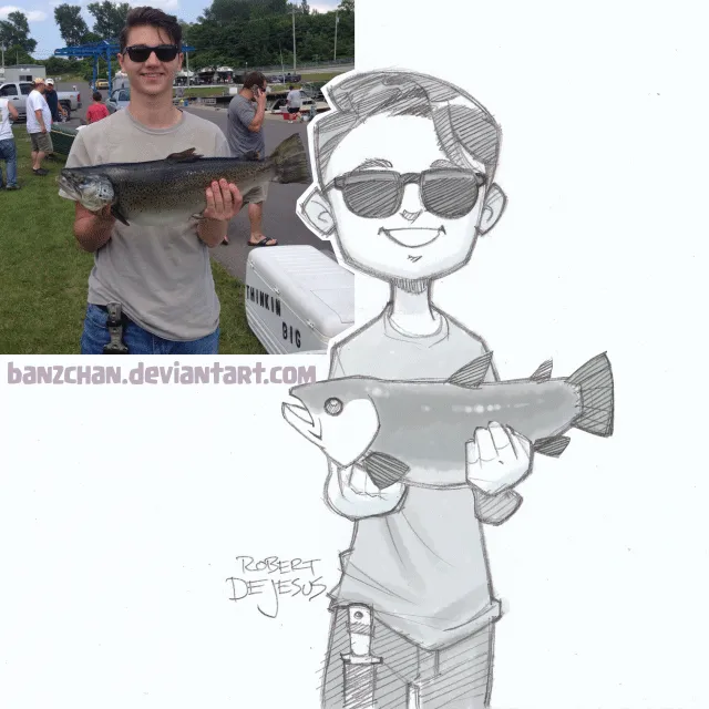 Illustrator Turns Strangers Into Anime Characters