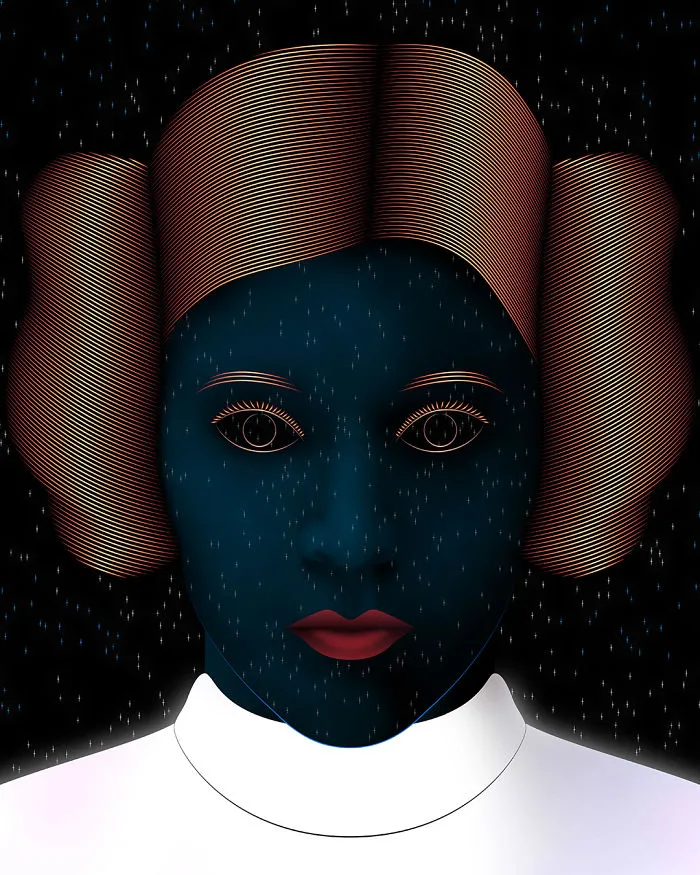 Princess Leia Art Print | Carrie Fisher Tribute