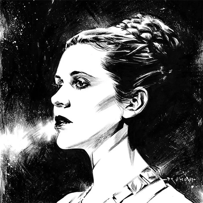 290 Touching Tributes To Late Carrie Fisher By Artists Around The World