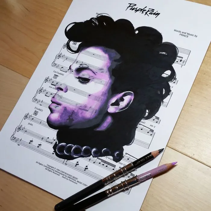 I Draw Scenes From Famous Animated Movies On Music Sheets Of Their Theme Songs