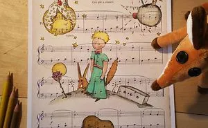 I Draw Scenes From Famous Animated Movies On Music Sheets Of Their Theme Songs