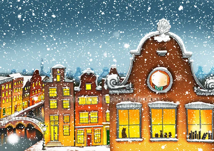 Snowy Amsterdam