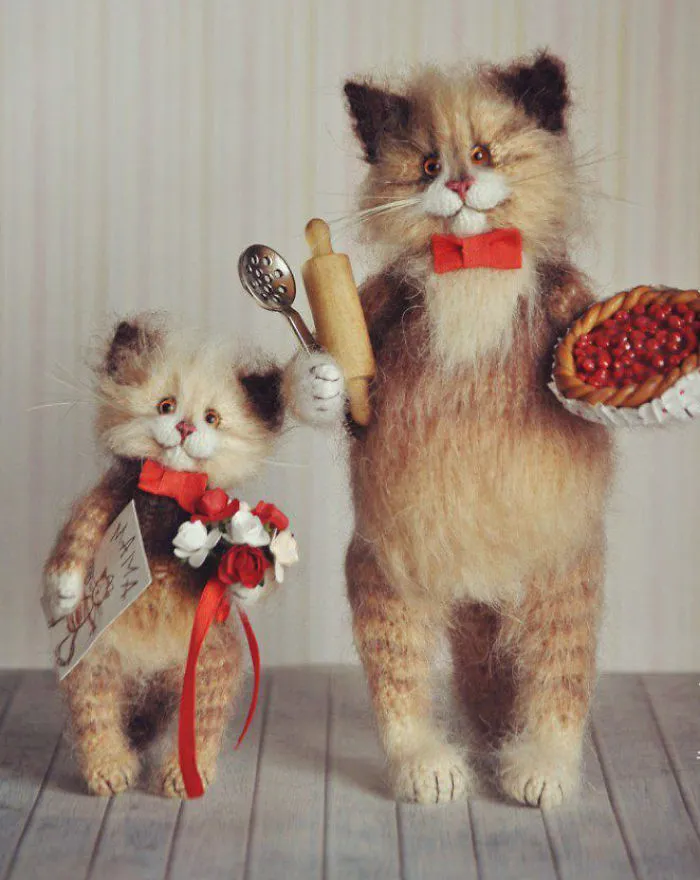 Touching Mohair Collectibles: Adorable Fluffies By Olga Besogonova