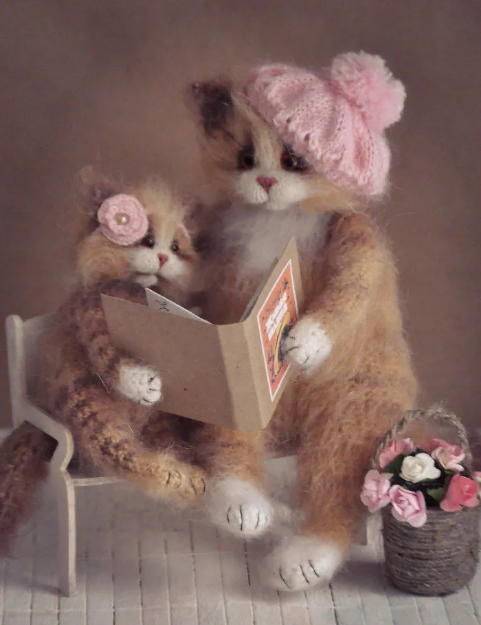 Touching Mohair Collectibles: Adorable Fluffies By Olga Besogonova