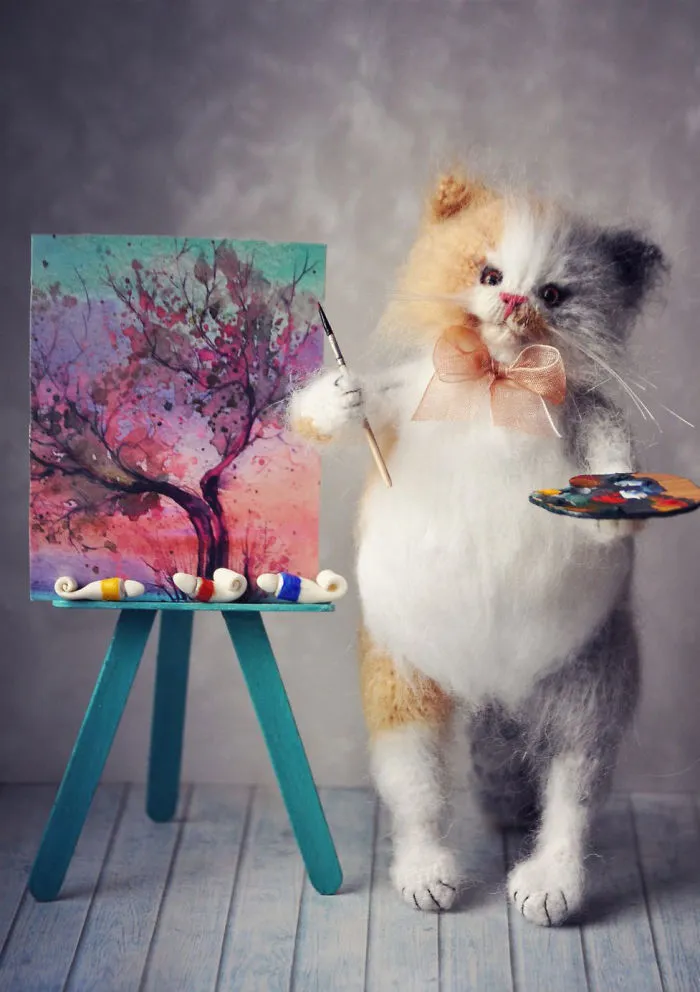 Touching Mohair Collectibles: Adorable Fluffies By Olga Besogonova