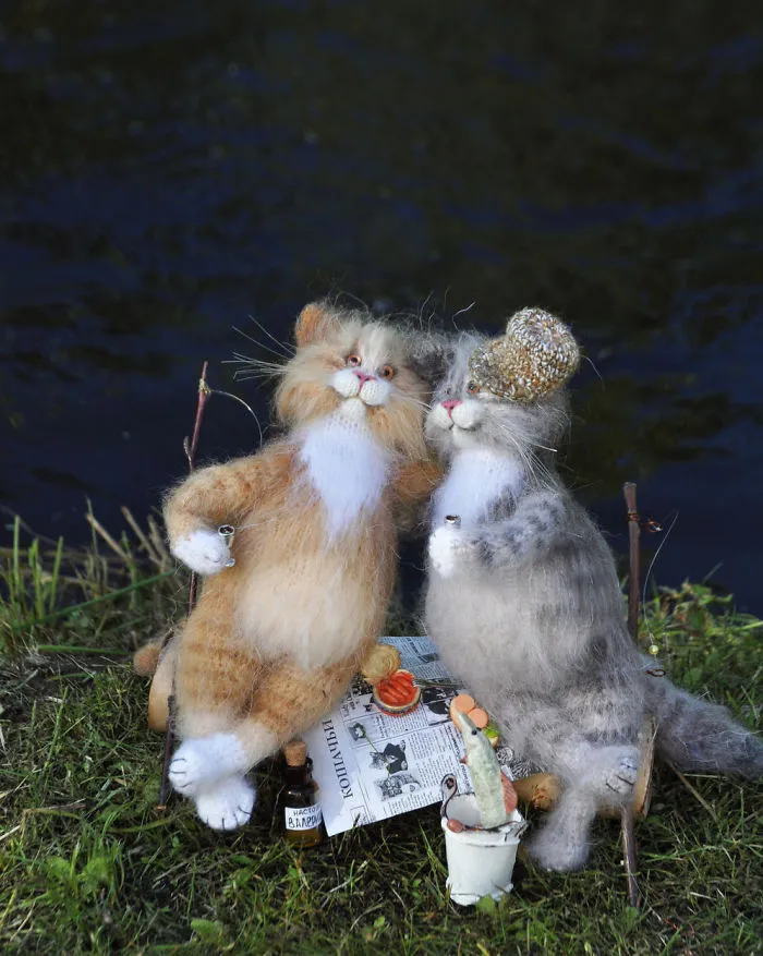 Touching Mohair Collectibles: Adorable Fluffies By Olga Besogonova