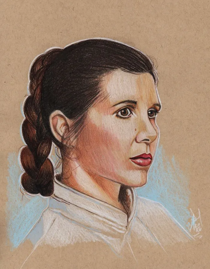 290 Touching Tributes To Late Carrie Fisher By Artists Around The World