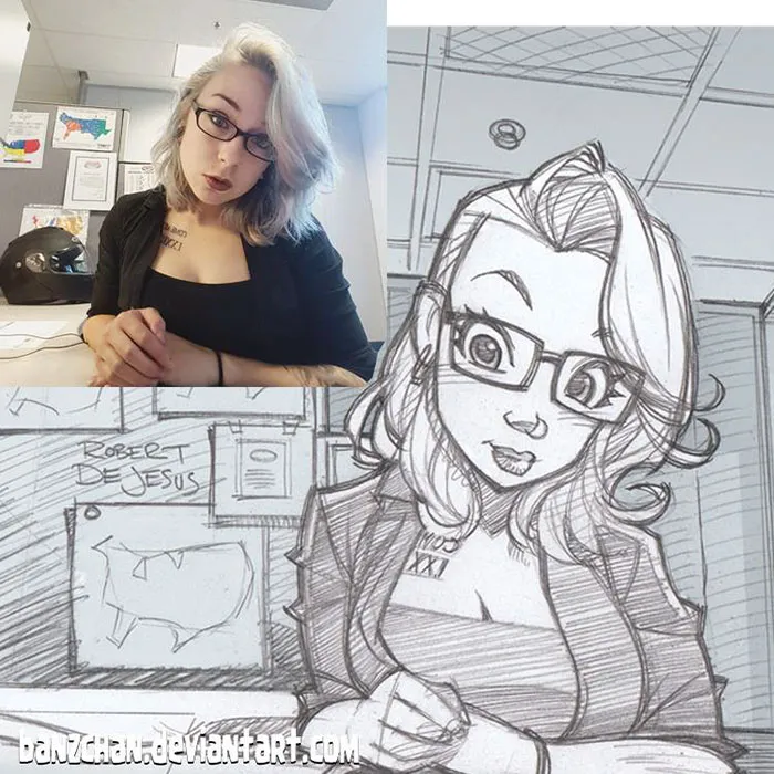 Illustrator Turns Strangers Into Anime Characters