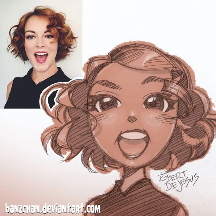 Illustrator Turns Strangers Into Anime Characters