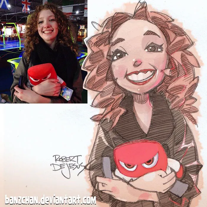 Illustrator Turns Strangers Into Anime Characters