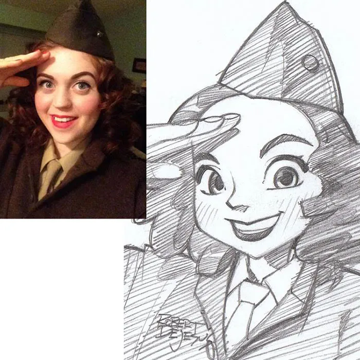Illustrator Turns Strangers Into Anime Characters