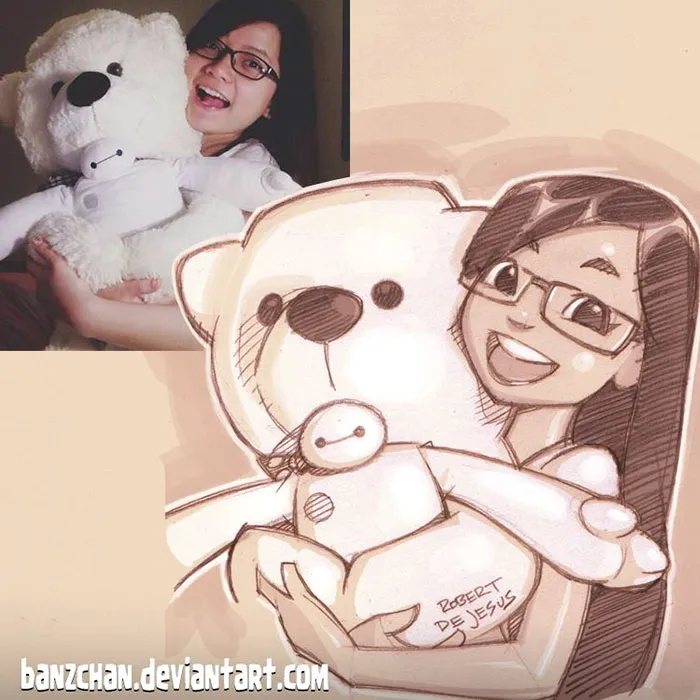 Illustrator Turns Strangers Into Anime Characters