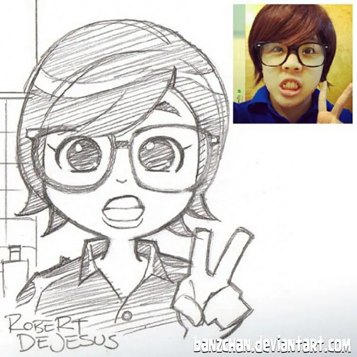 Illustrator Turns Strangers Into Anime Characters