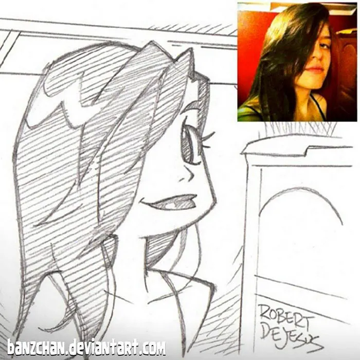 Illustrator Turns Strangers Into Anime Characters