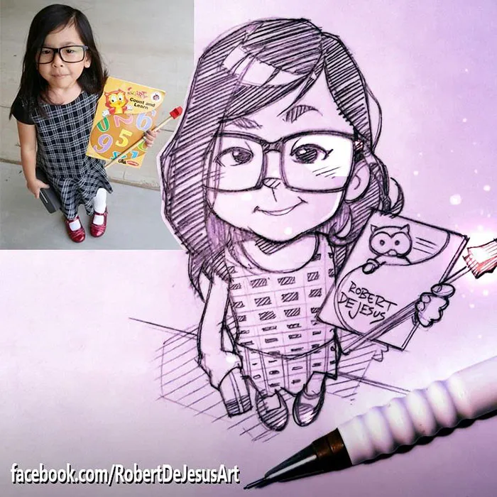 Illustrator Turns Strangers Into Anime Characters