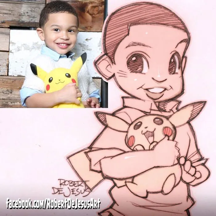 Illustrator Turns Strangers Into Anime Characters