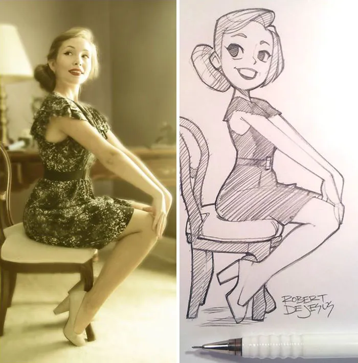 Illustrator Turns Strangers Into Anime Characters