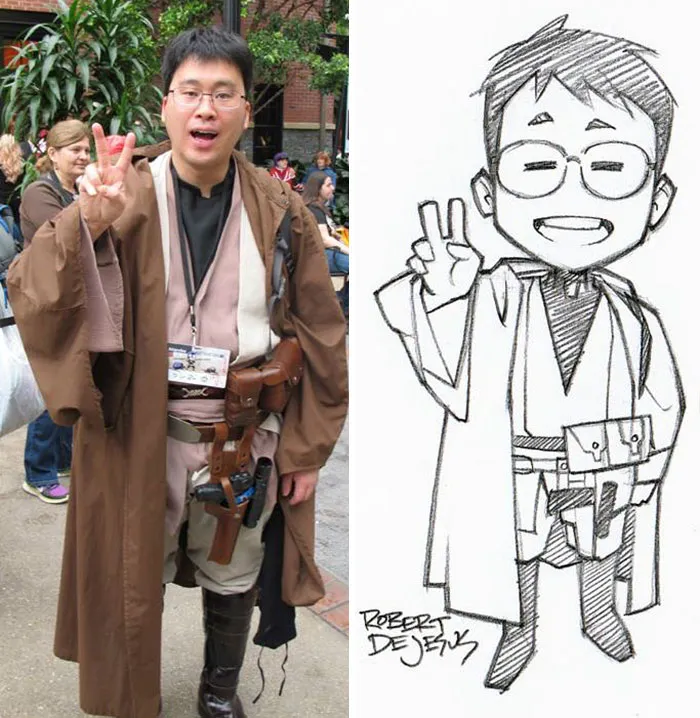 Illustrator Turns Strangers Into Anime Characters