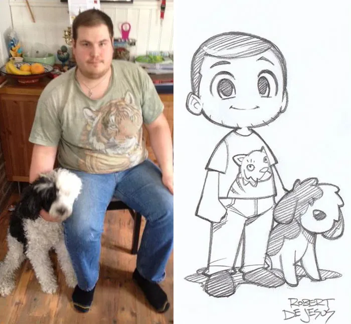 Illustrator Turns Strangers Into Anime Characters