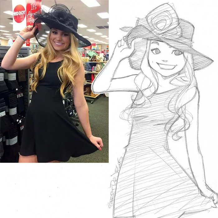 Illustrator Turns Strangers Into Anime Characters