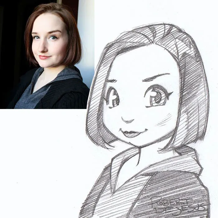 Illustrator Turns Strangers Into Anime Characters