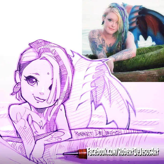 Illustrator Turns Strangers Into Anime Characters