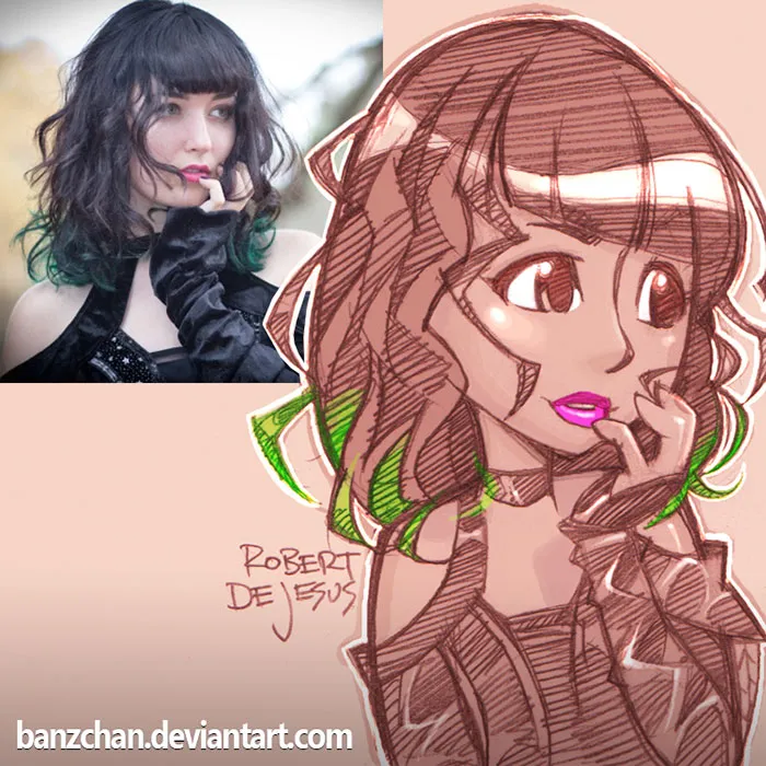 Illustrator Turns Strangers Into Anime Characters