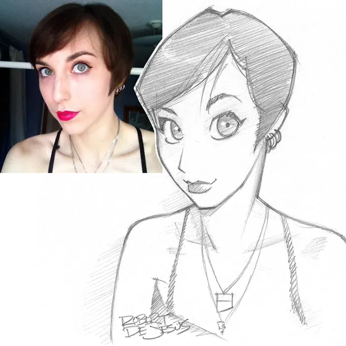 Illustrator Turns Strangers Into Anime Characters
