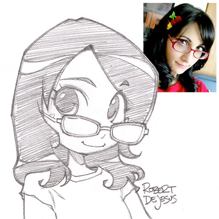 Illustrator Turns Strangers Into Anime Characters