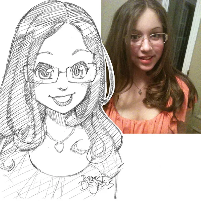 Illustrator Turns Strangers Into Anime Characters