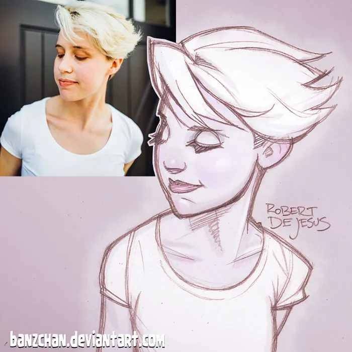 Illustrator Turns Strangers Into Anime Characters
