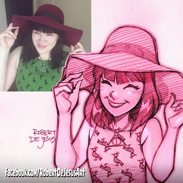 Illustrator Turns Strangers Into Anime Characters