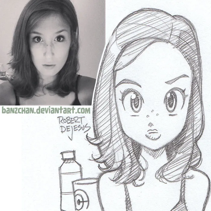 Illustrator Turns Strangers Into Anime Characters