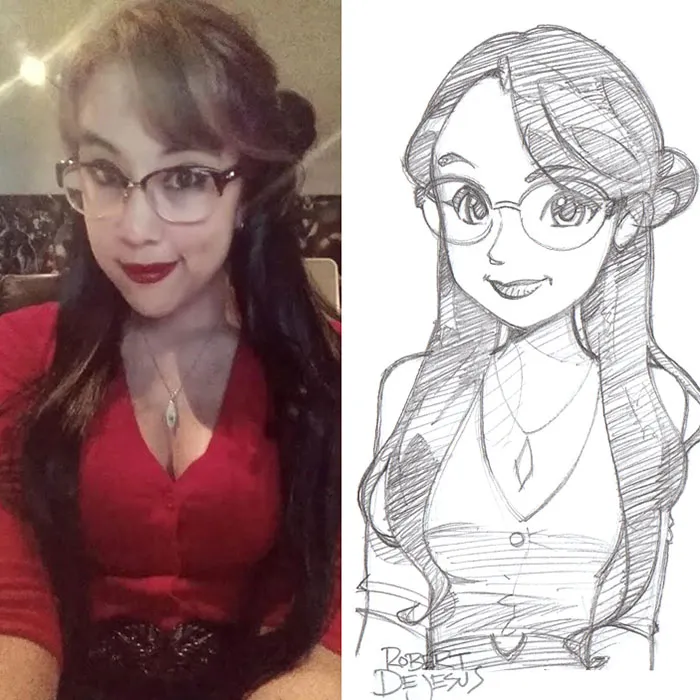 Illustrator Turns Strangers Into Anime Characters