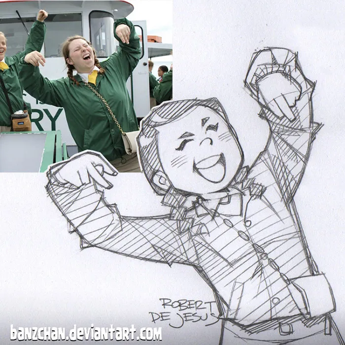 Illustrator Turns Strangers Into Anime Characters