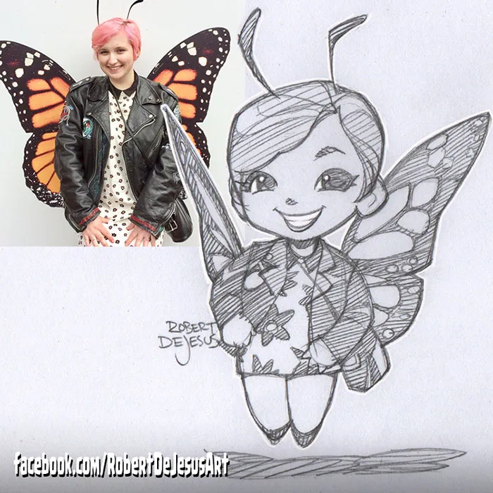 Illustrator Turns Strangers Into Anime Characters