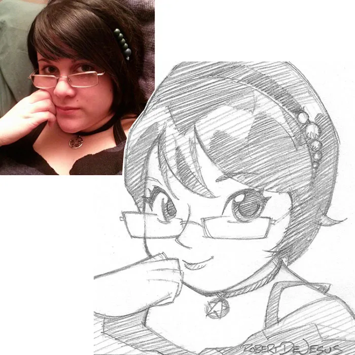 Illustrator Turns Strangers Into Anime Characters