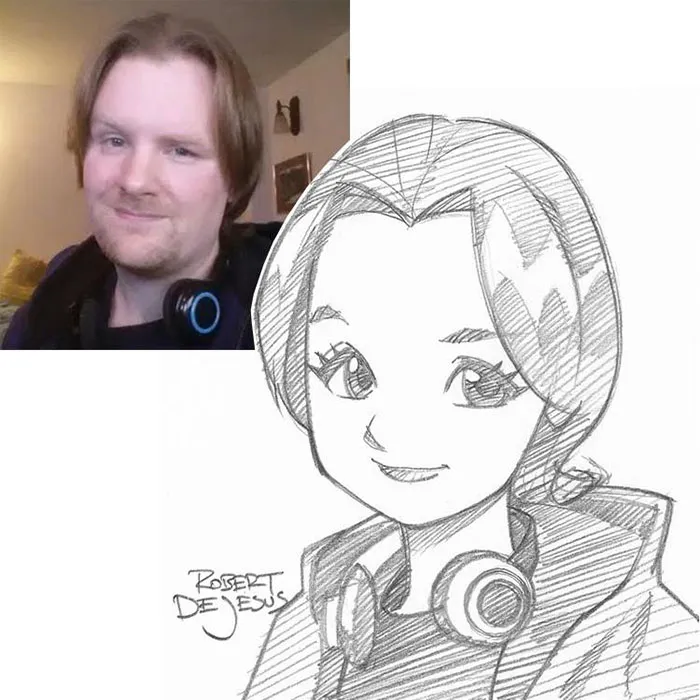 Illustrator Turns Strangers Into Anime Characters