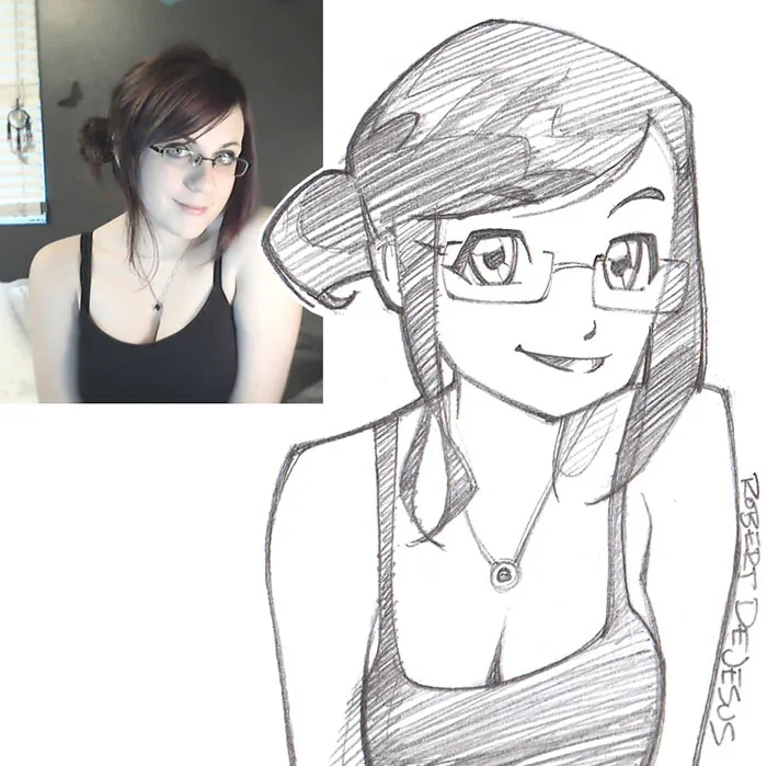 Illustrator Turns Strangers Into Anime Characters