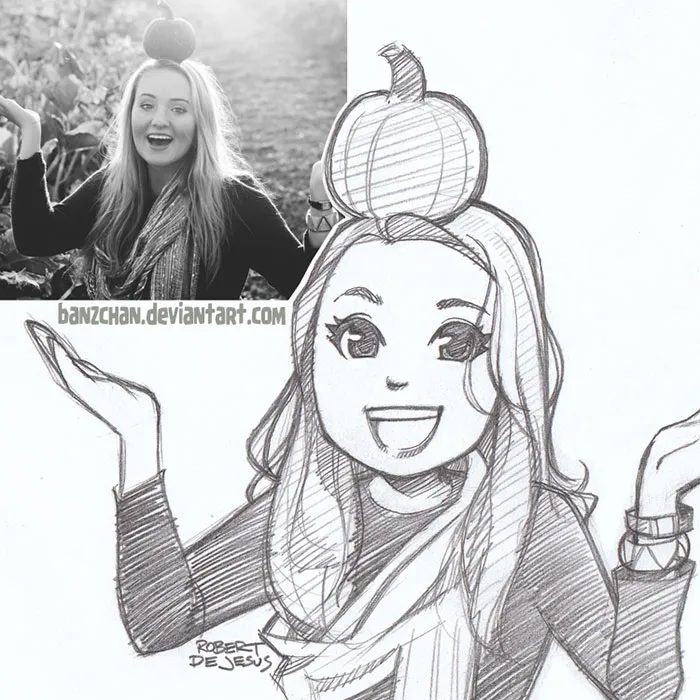 Illustrator Turns Strangers Into Anime Characters