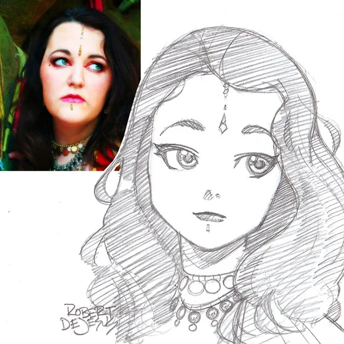 Illustrator Turns Strangers Into Anime Characters