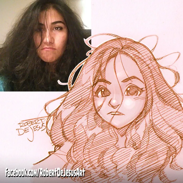 Illustrator Turns Strangers Into Anime Characters