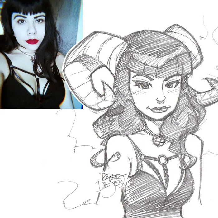 Illustrator Turns Strangers Into Anime Characters