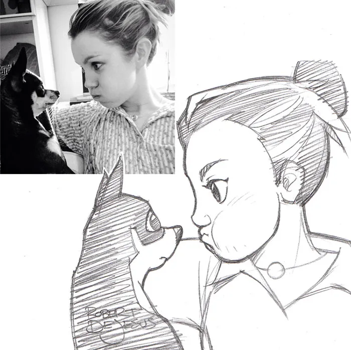 Illustrator Turns Strangers Into Anime Characters