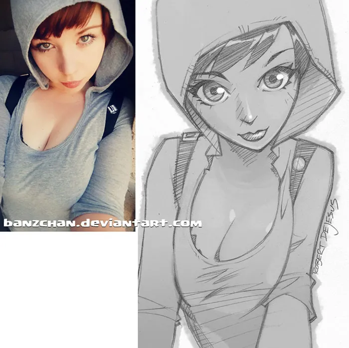 Illustrator Turns Strangers Into Anime Characters